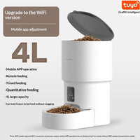 HKM-1893821 Automatic Pet Feeder with WiFi Remote Control and Timed Feeding Options