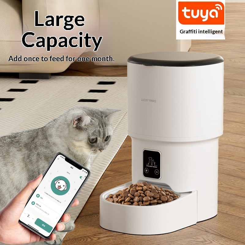 HKM-1893821 Automatic Pet Feeder with WiFi Remote Control and Timed Feeding Options