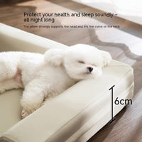 HKM-1894077 Simple Leather L-shaped Dog Sleep Mat in Gray and Coffee for Small to Extra Large Breeds