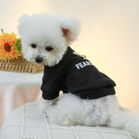 HKM-1895613 Casual Polyester Open Button Sweater for Dogs and Cats - Available in Fearless Black and Dreamer Red