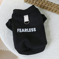 HKM-1895613 Casual Polyester Open Button Sweater for Dogs and Cats - Available in Fearless Black and Dreamer Red