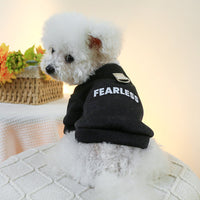 HKM-1895613 Casual Polyester Open Button Sweater for Dogs and Cats - Available in Fearless Black and Dreamer Red