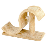 HKM-1895997 Durable Sisal Cat Scratching Board with Soft Fur Cover for Claw Maintenance