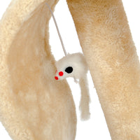 HKM-1895997 Durable Sisal Cat Scratching Board with Soft Fur Cover for Claw Maintenance