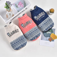 HKM-1896381 Fleece Vest for Small to Large Dogs in Pink, Khaki, and Blue - Casual Outerwear for Autumn and Winter