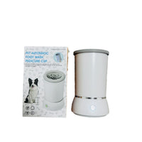 HKM-1897661 Automatic Pet Paw Cleaning Cup for Dogs and Cats ¨C Electric Foot Washing Device in White and Blue