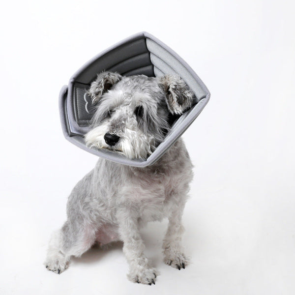 HKM-1897789 Monochrome Pet Anti-Bite Headgear - Adjustable Size Options for Dogs