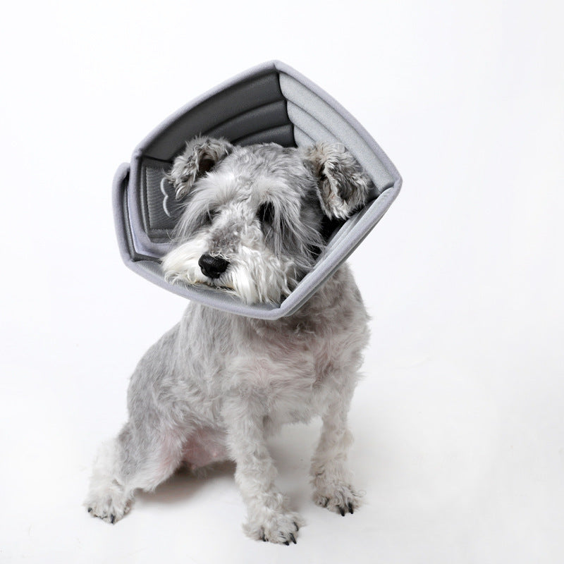 HKM-1897789 Monochrome Pet Anti-Bite Headgear - Adjustable Size Options for Dogs