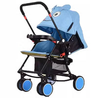 HKM-189843 Compact Reversible Handle Folding Baby Stroller with Rocking Chair Feature