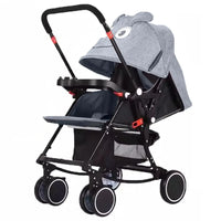 HKM-189843 Compact Reversible Handle Folding Baby Stroller with Rocking Chair Feature