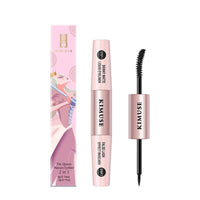 HKM-190035 Dual-Ended Long-Lasting Waterproof Liquid Eyeliner and Mascara in Black