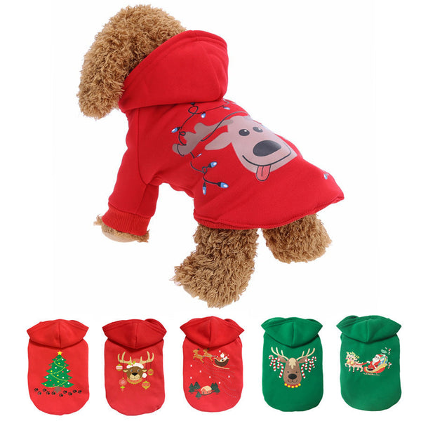 HKM-1900861 Cotton Dog Sweater for Christmas - Casual Style, Multiple Colors & Sizes Available