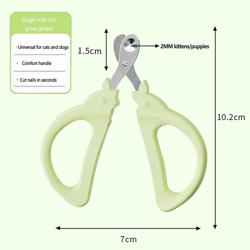 HKM-1901245 Pet Grooming Nail Clipper for Cats and Dogs, Safe and Easy Nail Trimming Tool with Rounded Blade