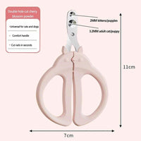 HKM-1901245 Pet Grooming Nail Clipper for Cats and Dogs, Safe and Easy Nail Trimming Tool with Rounded Blade