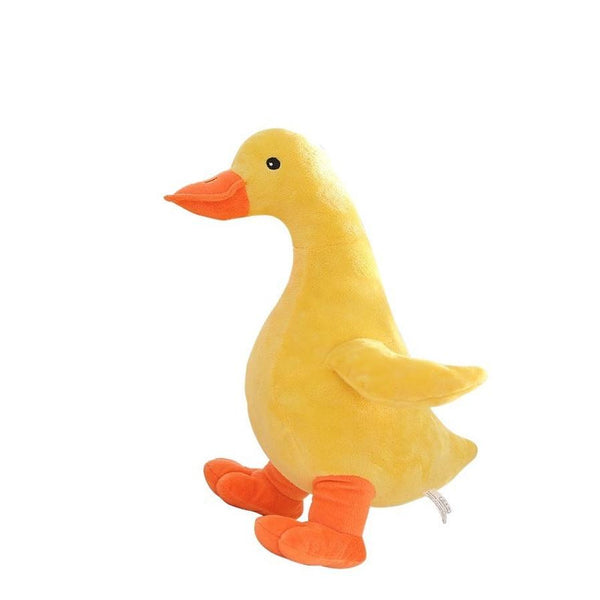 HKM-190163 Plush Noisy Duck Toy for Dogs - Boredom Relief, Teeth Grinding, and Energy Consumption