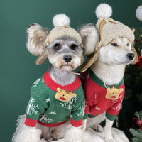 HKM-1903165 Brown Dog Hat for Schnauzers and Teddies - All-Season Pet Accessory