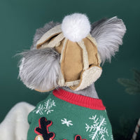 HKM-1903165 Brown Dog Hat for Schnauzers and Teddies - All-Season Pet Accessory