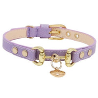 HKM-1903549 Lizard Pattern Double Buckle Leather Pet Collar in Wine Red, Red, and Green - Various Sizes Available