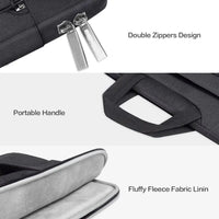 HKM-190355 Portable Black Laptop Tote Bag for Men and Women, Ideal for Business and Daily Use
