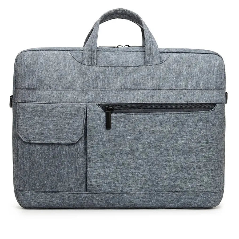 HKM-190355 Portable Black Laptop Tote Bag for Men and Women, Ideal for Business and Daily Use