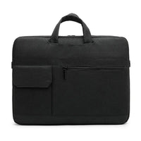 HKM-190355 Portable Black Laptop Tote Bag for Men and Women, Ideal for Business and Daily Use