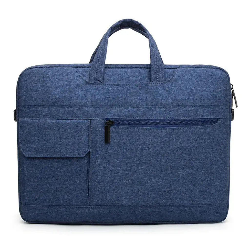 HKM-190355 Portable Black Laptop Tote Bag for Men and Women, Ideal for Business and Daily Use
