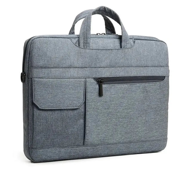 HKM-190355 Portable Black Laptop Tote Bag for Men and Women, Ideal for Business and Daily Use