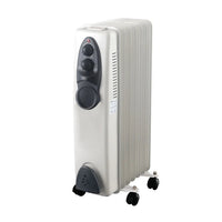 HKM-190419 Portable Electric Oil Filled Radiator Heater with Adjustable Thermostat and Remote Control, 2900W, 7-15 Fins