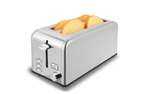 HKM-190547 Stainless Steel Long Slot Toaster with LCD Display for 4 Slices and Grill Function