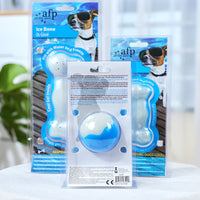HKM-1906365 Ice Bone Dog Toy - 5.7cm Neoprene Rubber Ice Hockey Design for Cooling Playtime
