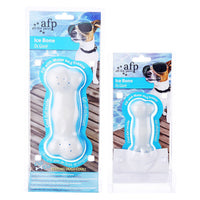 HKM-1906365 Ice Bone Dog Toy - 5.7cm Neoprene Rubber Ice Hockey Design for Cooling Playtime