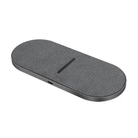 HKM-190675 FDGAO Dual Wireless Charger for Apple Mobile Devices and Headsets - 15W Fast Charging, Type-C Input