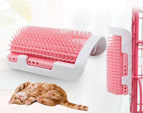 HKM-1907133 Cat Tickle Depilation Toy - Pink Plastic Grooming Tool with Accessories