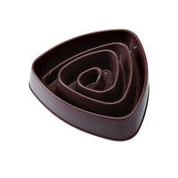 HKM-1907517 Oversized Triangle Slow Feeding Dog Basin in Pink, Blue, and Beige