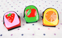 HKM-1907773 Animal Pattern Leather Pet Backpack - Available in Green Frog, Brown Bear, Fruit Green, Sweet Orange, Red Strawberry, Sizes S & L