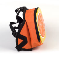 HKM-1907773 Animal Pattern Leather Pet Backpack - Available in Green Frog, Brown Bear, Fruit Green, Sweet Orange, Red Strawberry, Sizes S & L
