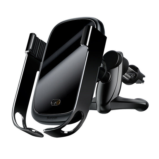 HKM-190867 Intelligent Infrared Gravity-Sensing Car Air Vent Mount with Wireless Charging for Smartphones 4.5-6.5 Inches