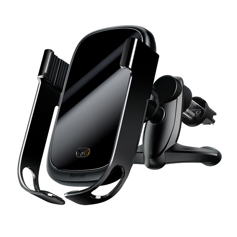 HKM-190867 Intelligent Infrared Gravity-Sensing Car Air Vent Mount with Wireless Charging for Smartphones 4.5-6.5 Inches