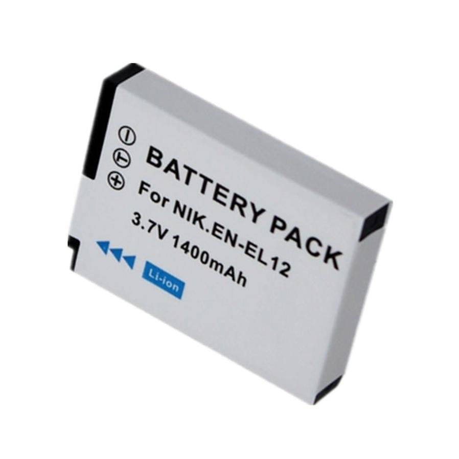 HKM-190867 Rechargeable Lithium Battery for Digital Cameras - Model EN-EL12, 1400mAh, Compact Design