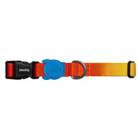 HKM-1911101 Gradient Nylon Ribbon Dog Collar with Edge Reinforcement