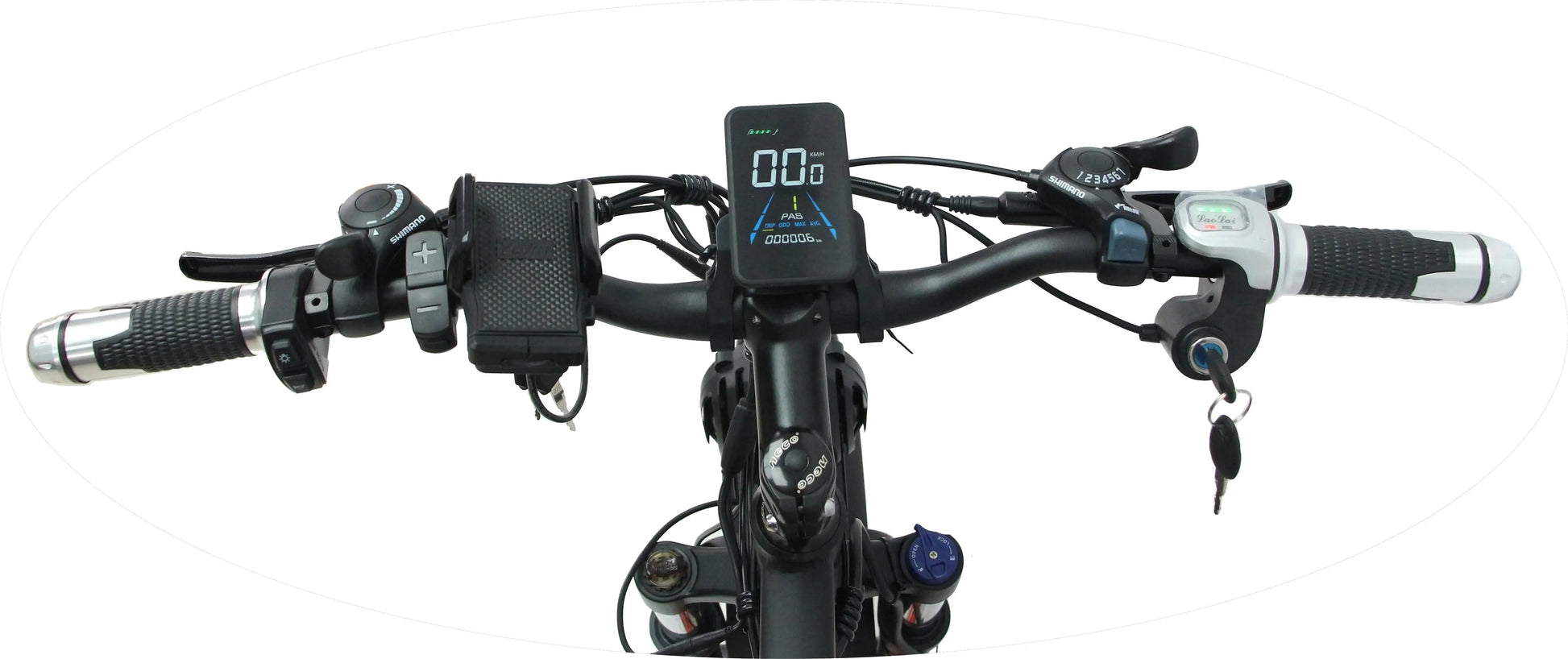 HKM-191123 48V 2000W Electric Mountain Bike, 26 Inch Fat Tire, 21-Speed, Aluminium Frame, Central Motor, Snow Style