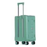 HKM-191187 Custom 4-Wheel Hard Shell Trolley Luggage with Aluminium Frame and Front Opening