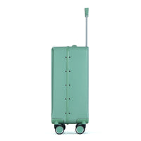 HKM-191187 Custom 4-Wheel Hard Shell Trolley Luggage with Aluminium Frame and Front Opening