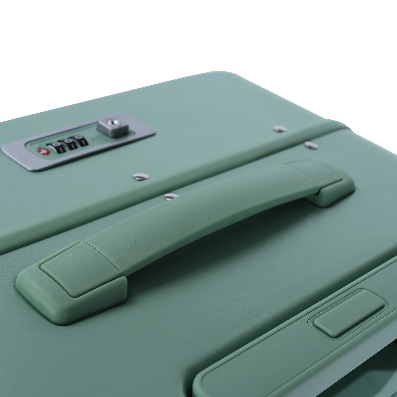 HKM-191187 Custom 4-Wheel Hard Shell Trolley Luggage with Aluminium Frame and Front Opening