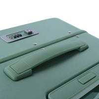 HKM-191187 Custom 4-Wheel Hard Shell Trolley Luggage with Aluminium Frame and Front Opening