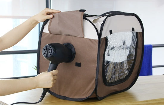 HKM-1913533 Pet Drying Bag for Dogs and Cats, Waterproof 600D Oxford Cloth, Folding Design, 54X31X41cm