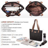 HKM-191507 Multifunctional Oxford Shoulder Bags Set for 15.6in Laptop - Stylish Women's Tote Handbags