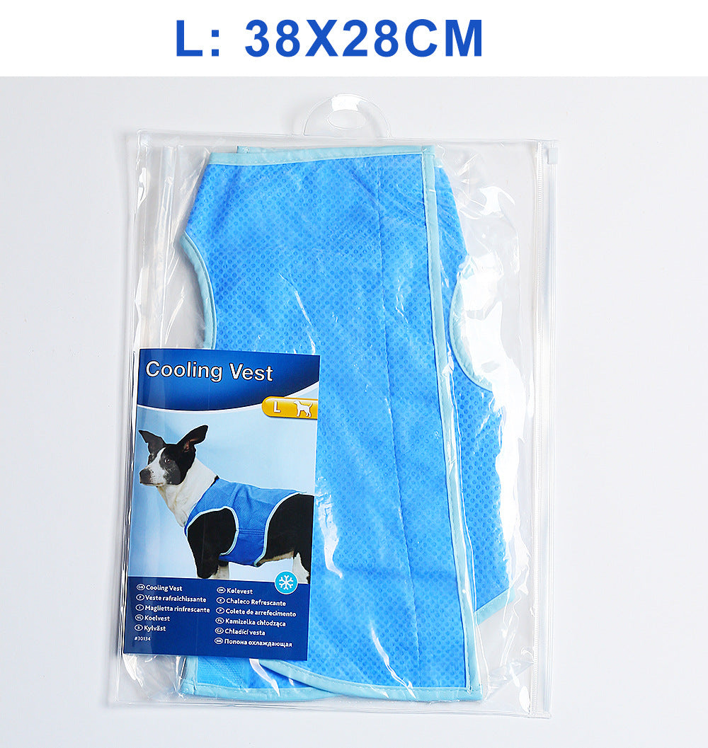 HKM-1915453 Cooling Vest for Summer Pets - PVA Water-Activated Cooling Apparel for Dogs and Cats