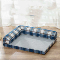 HKM-1915709 Removable and Washable Scratch-Resistant Linen Dog Sofa Bed with High Resilience Foam Cushion