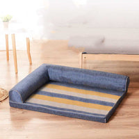 HKM-1915709 Removable and Washable Scratch-Resistant Linen Dog Sofa Bed with High Resilience Foam Cushion